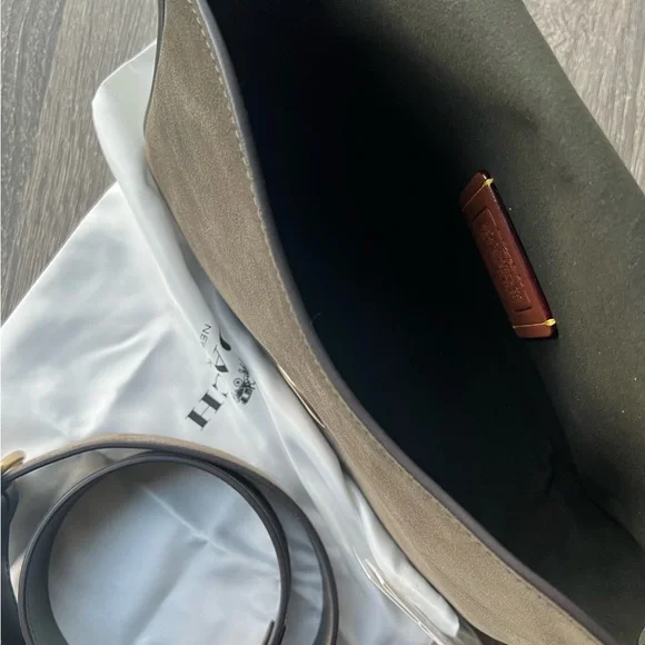 Coach Soft Tabby in Olive Suede - Picture 7 of 12